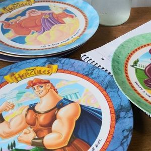 7 Collectible Disney Hercules Plates